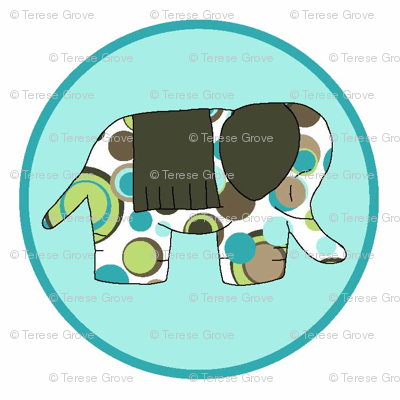 Animal Trails Elephant Decal Sky