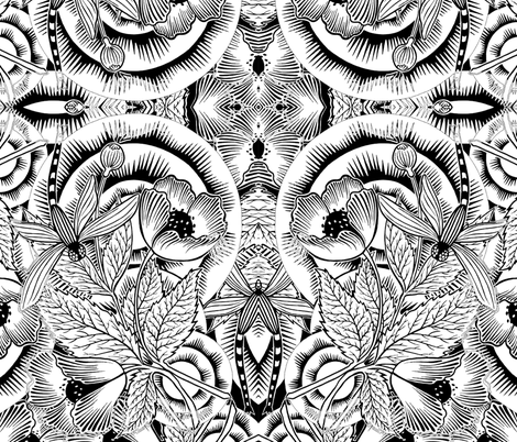 Dragonfly fabric by whimzwhirled on Spoonflower - custom fabric