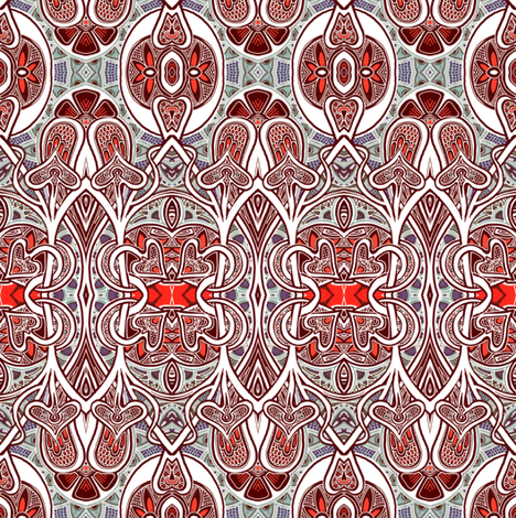 Art Nouveau on the Go fabric by edsel2084 on Spoonflower - custom fabric
