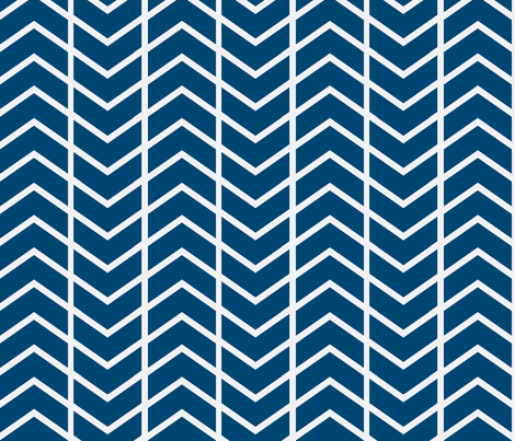 chevron navy and white fabric by ninaribena on Spoonflower - custom fabric