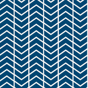 chevron navy and white