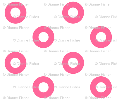 Pink Noughts on White