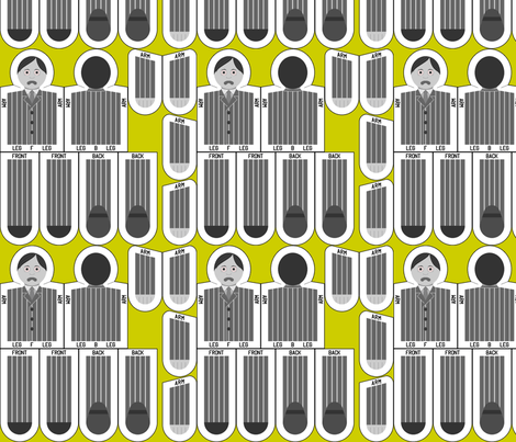 corporate zombie fabric by sef on Spoonflower - custom fabric