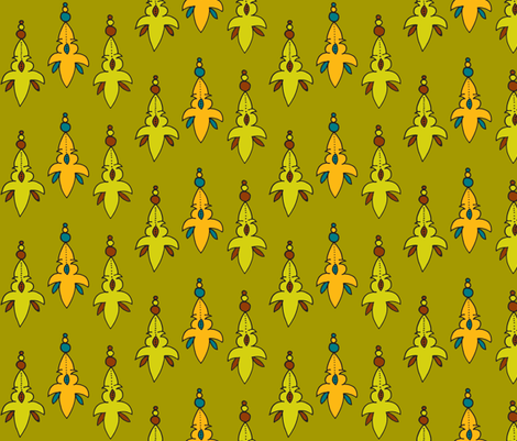 olive fleur de lis