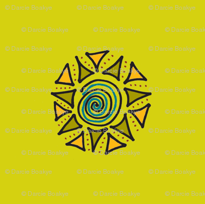 swirls and triangles