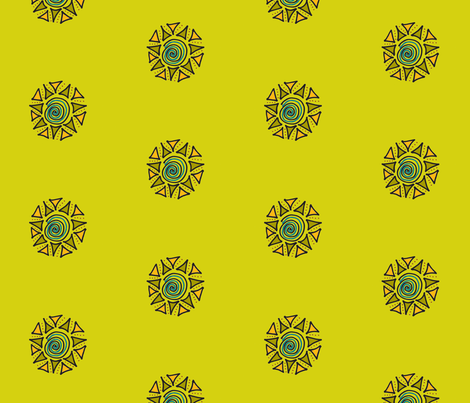 swirls and triangles