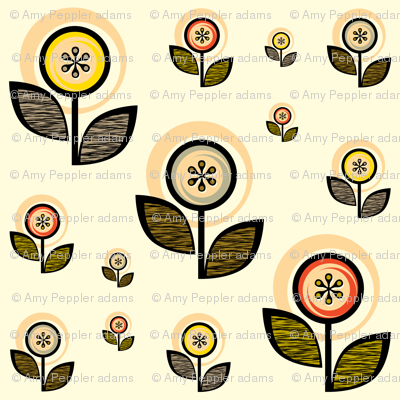 Footnote Flower Wall Decals