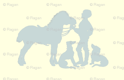 silhouetteboyponylightslate-ch