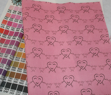 Pink Happy Heart Twins