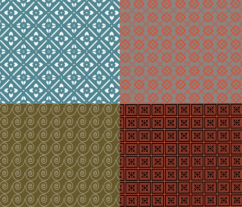 Fat Quarter Set 1 fabric by image_crafts on Spoonflower - custom fabric