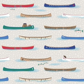 Lake Canoe in Daytime