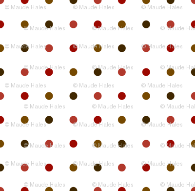 Small dots in earthtones