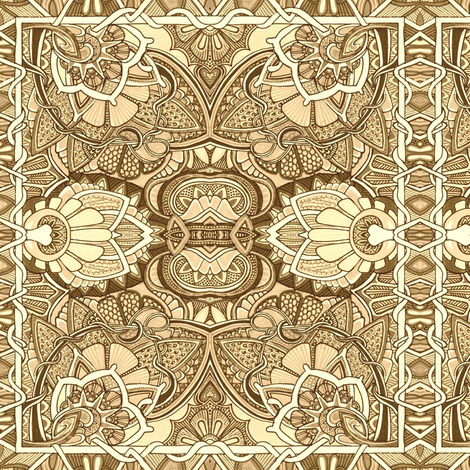 Tooled Leather Patchwork fabric by edsel2084 on Spoonflower - custom fabric