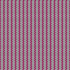Suspicious Robotics (White on Pink, Small Pattern)