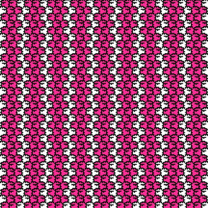 Suspicious Robotics (Pink on White, Medium Pattern)