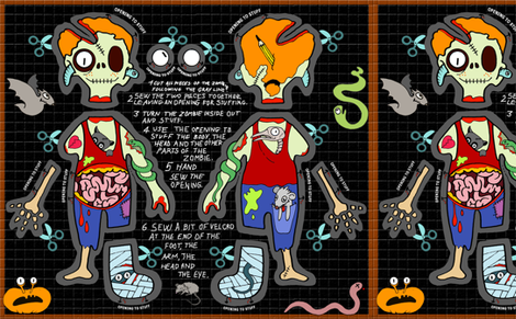 sweet_zombie fabric by chicca_besso on Spoonflower - custom fabric