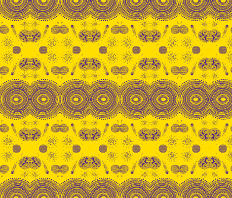 yellow purple highest heavens fabric by g-mana on Spoonflower - custom fabric
