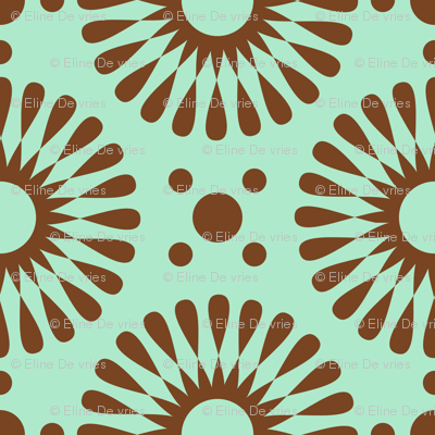 Tiny floral - green