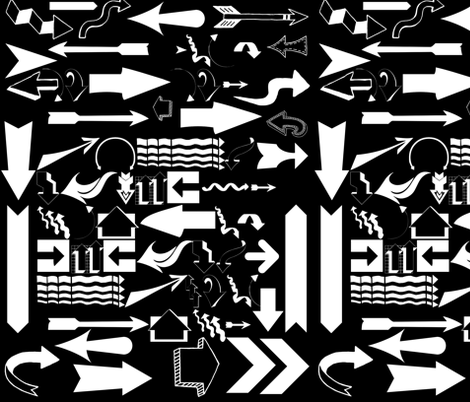 Which Way Did They Go? fabric by whimzwhirled on Spoonflower - custom fabric