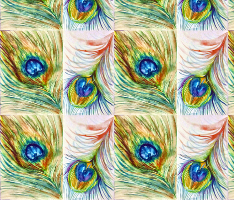 Peacock_2 Fat Quarter fabric by tree_of_life on Spoonflower - custom fabric
