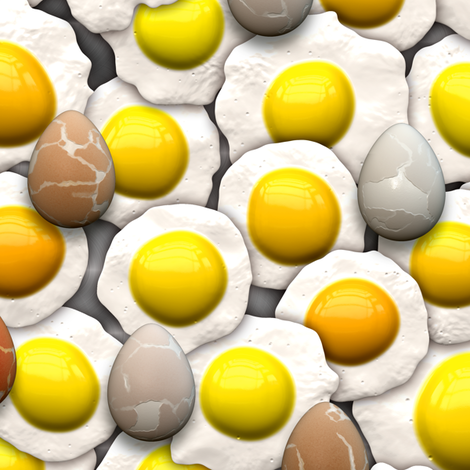 Got Eggs? fabric by bonnie_phantasm on Spoonflower - custom fabric