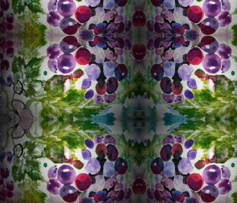Grapes_Vignette fabric by tree_of_life on Spoonflower - custom fabric