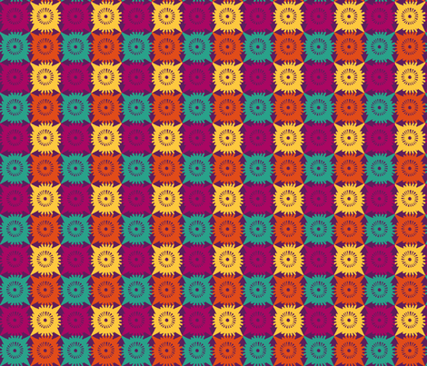 plum cutout cross fabric by lfntextiles on Spoonflower - custom fabric
