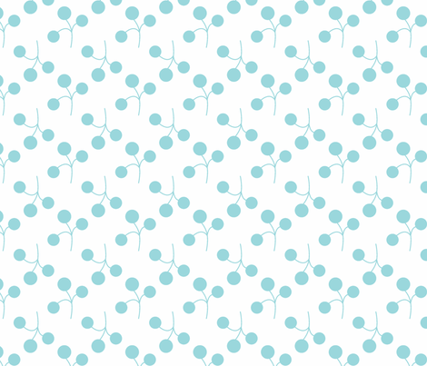 turquoise berries on white