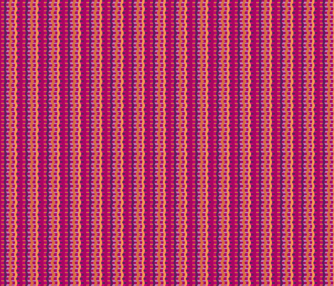 rickrack_plum_orange fabric by lfntextiles on Spoonflower - custom fabric