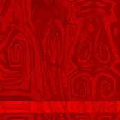 Pacific Cranes - Deep Red