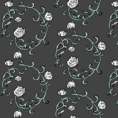 Ring of Roses fabric by pond_ripple on Spoonflower - custom fabric