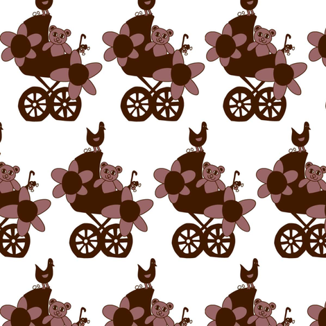 Brown bear fabric by summerchild1973 on Spoonflower - custom fabric