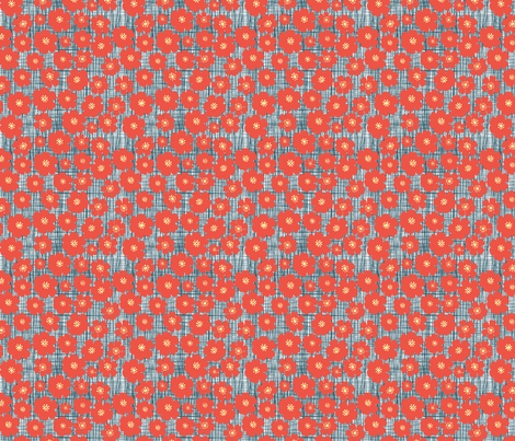 Mod Flowers fabric by prettypenny on Spoonflower - custom fabric