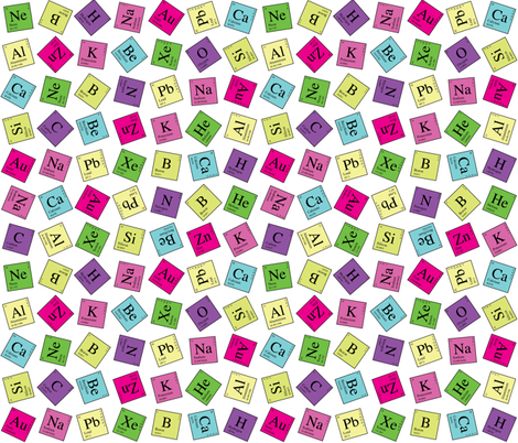 Topsy Turvey Periodic (Dark) fabric by robyriker on Spoonflower - custom fabric