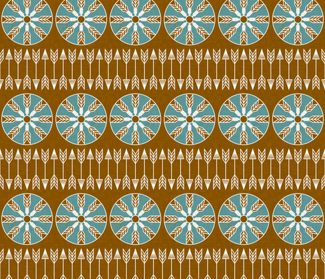 sun_and_arrow_marine fabric by holli_zollinger on Spoonflower - custom fabric