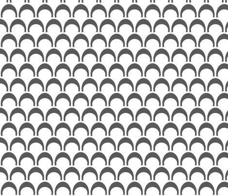 Semi_circle_Gray fabric by reganraff on Spoonflower - custom fabric