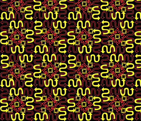 Dangerous Curves fabric by glimmericks on Spoonflower - custom fabric