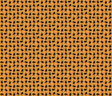 Beetle Boogie Black & Grey fabric by 7layershelley on Spoonflower - custom fabric