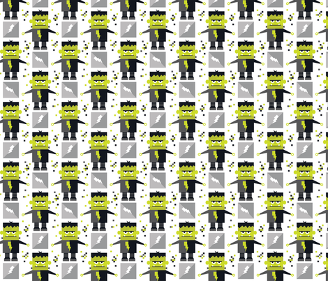 FrankenBot fabric by kate_legge on Spoonflower - custom fabric