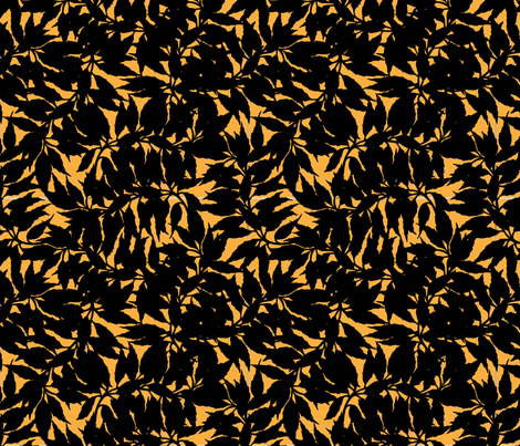 Jagged Branches Orange fabric by 7layershelley on Spoonflower - custom fabric