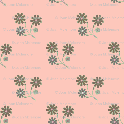 Sprigged Muslin in pink and gray