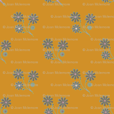 Daisy on gold