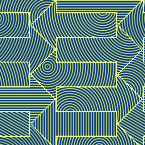 blue arrows in a sunlit creek fabric by weavingmajor on Spoonflower - custom fabric