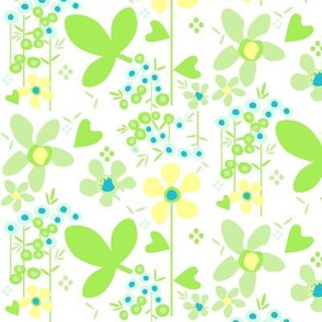 Fall'n For Flowers - White - A Simple Wish -  © PinkSodaPop 4ComputerHeaven.com