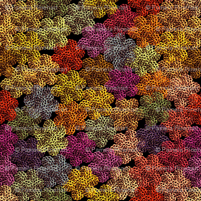 crochet autumn foliage