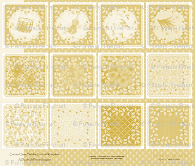 holiday_cocktail_napkins - gold
