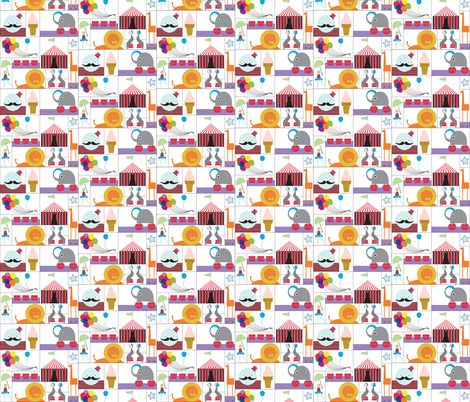 Circus Party fabric by giantpeanut on Spoonflower - custom fabric