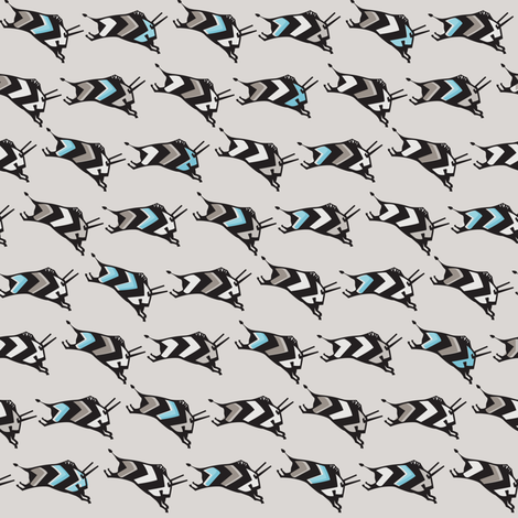 Stampede blue fabric by studio_charlebois on Spoonflower - custom fabric