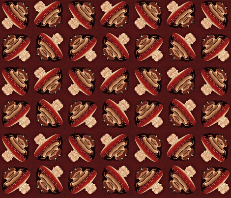 tumbling_toadstools red fabric by glimmericks on Spoonflower - custom fabric