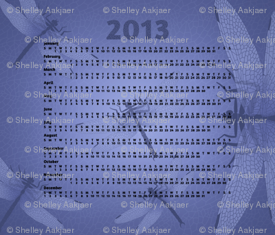 2013 Griffinfly Tea Towel Calendar